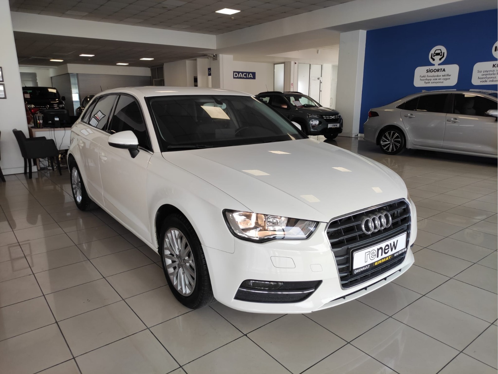 2013 Dizel Otomatik Audi A3 Beyaz Ermat Motorlu Araçlar ve Tarım Ürünleri Sanayi Ticaret A.Ş.