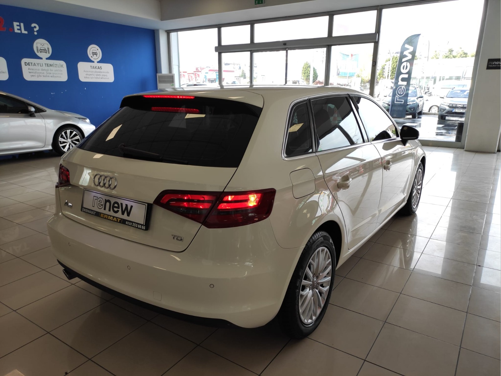 2013 Dizel Otomatik Audi A3 Beyaz Ermat Motorlu Araçlar ve Tarım Ürünleri Sanayi Ticaret A.Ş.