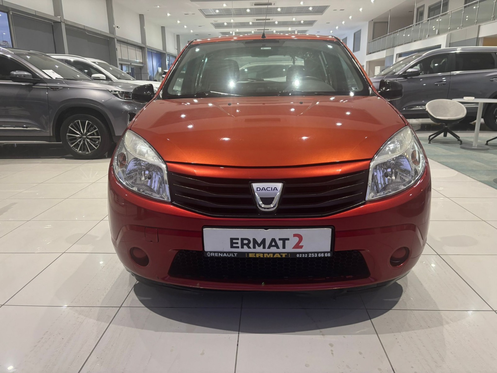 2009 Benzin Manuel Dacia Sandero Kırmızı Ermat Motorlu Araçlar ve Tarım Ürünleri Sanayi Ticaret A.Ş.