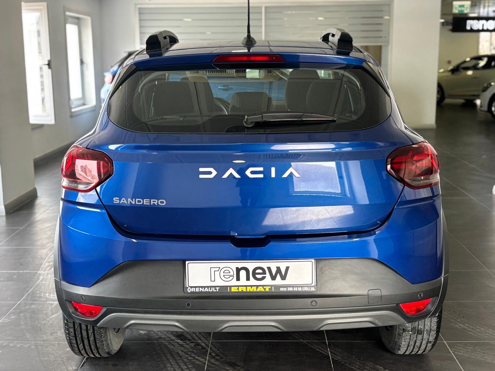 2023 Benzin Otomatik Dacia Sandero Stepway Mavi Ermat Motorlu Araçlar ve Tarım Ürünleri Sanayi Ticaret A.Ş.
