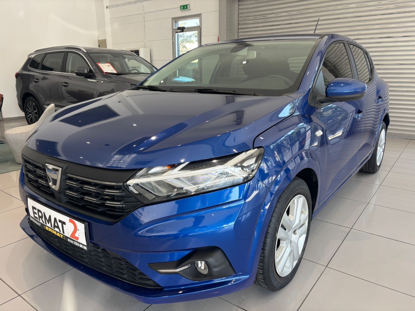 2021 Benzin Otomatik Dacia Sandero Mavi Ermat Motorlu Araçlar ve Tarım Ürünleri Sanayi Ticaret A.Ş.
