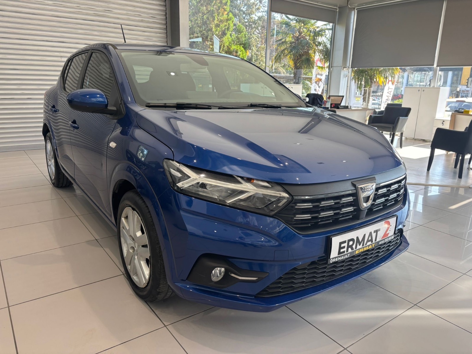 2021 Benzin Otomatik Dacia Sandero Mavi Ermat Motorlu Araçlar ve Tarım Ürünleri Sanayi Ticaret A.Ş.