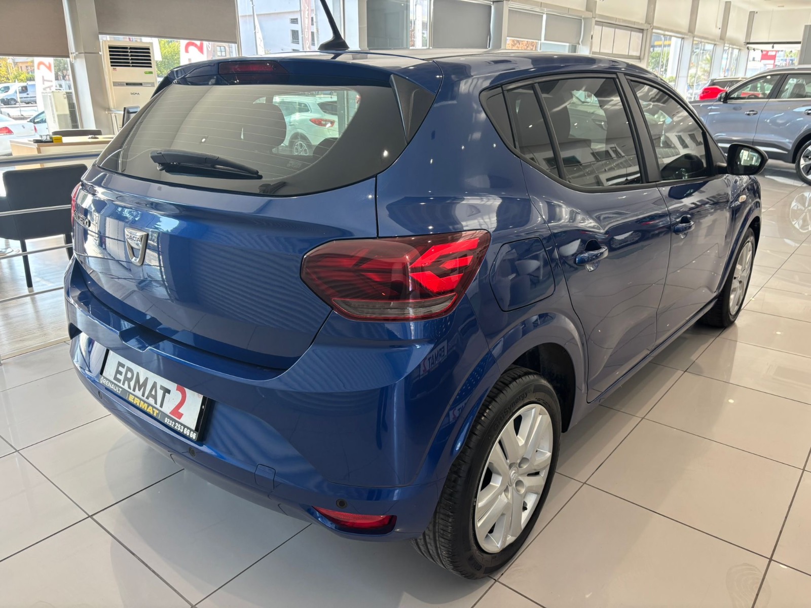 2021 Benzin Otomatik Dacia Sandero Mavi Ermat Motorlu Araçlar ve Tarım Ürünleri Sanayi Ticaret A.Ş.