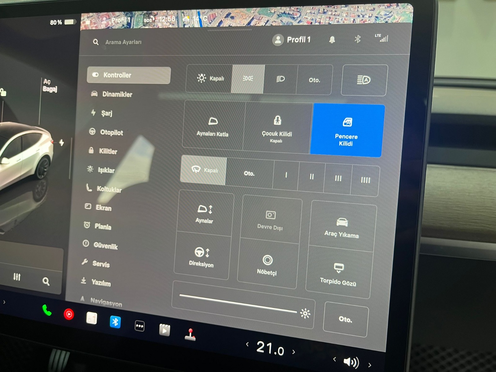 2023 Elektrik Otomatik Tesla Model Y Beyaz Gürel Tasarım Aksesuar Otomotiv San. Tic. Ltd. Şti.